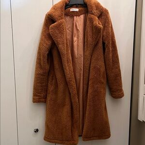 Women's Tan Teddy Jacket